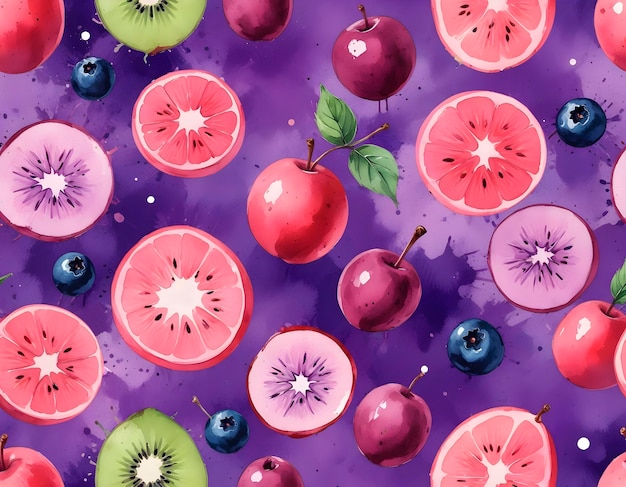 Free Photo watercolor assortment of fruits