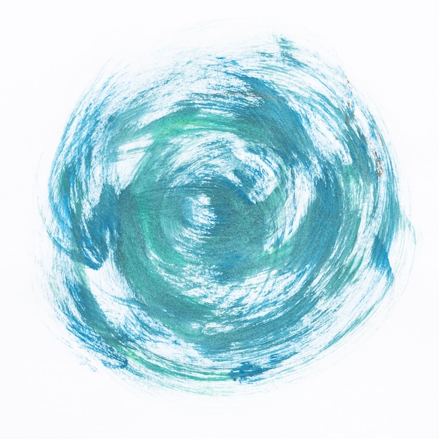 Watercolor blue whirlwind