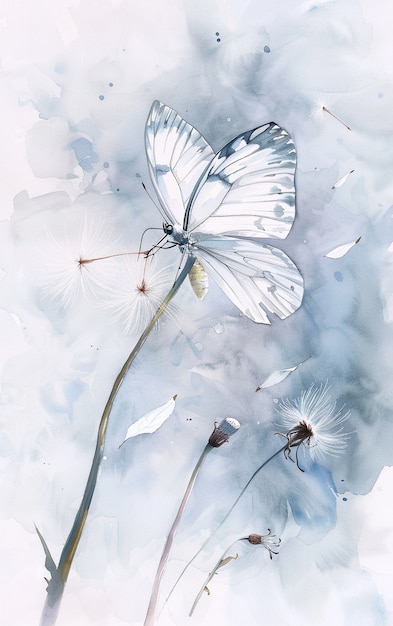 Free Photo watercolor butterfly illustration