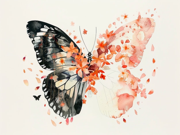 Free Photo watercolor butterfly illustration