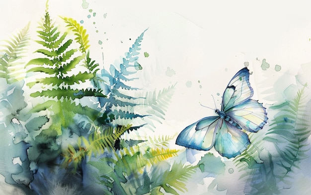 Free Photo watercolor butterfly illustration