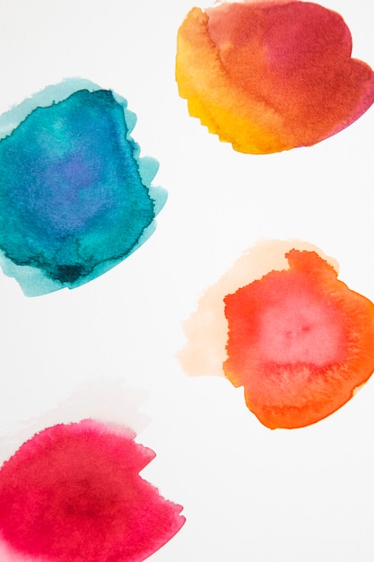 Watercolor elements design close up