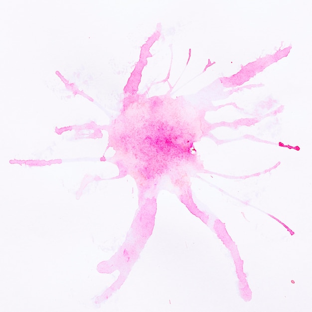 Free photo watercolor pink splash