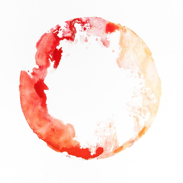 Free photo watercolor stain red and yellow