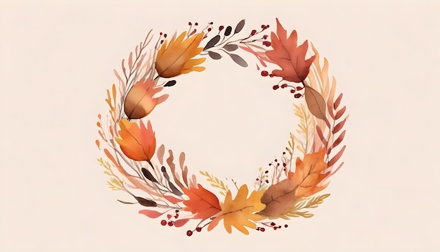 Free photo watercolor thanksgiving tradition