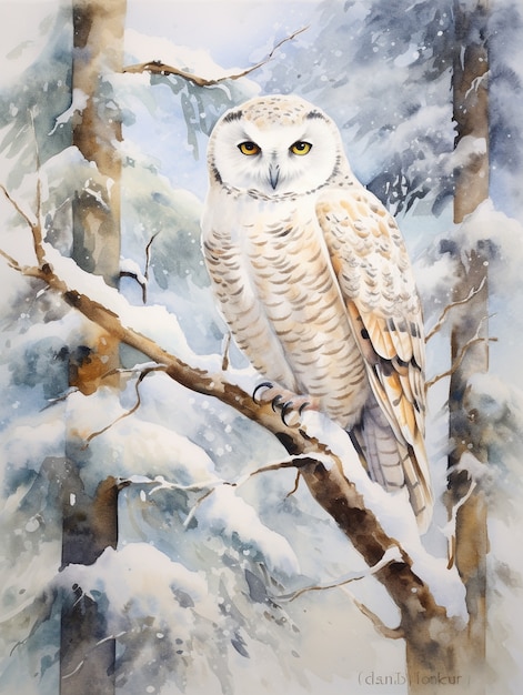 Free Photo watercolor wildlife animal illustration