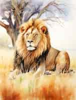 Free photo watercolor wildlife animal illustration