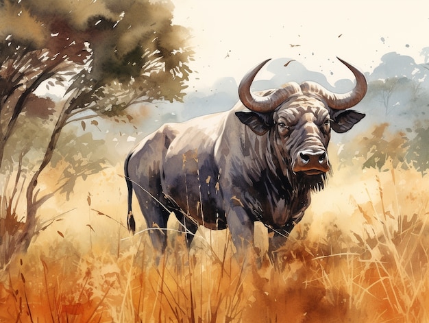 Free photo watercolor wildlife animal illustration