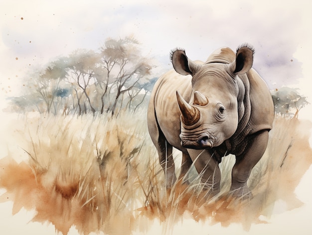 Free photo watercolor wildlife animal illustration