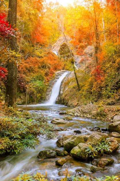 Waterfall in Chae Son National Park Lampang Thailand