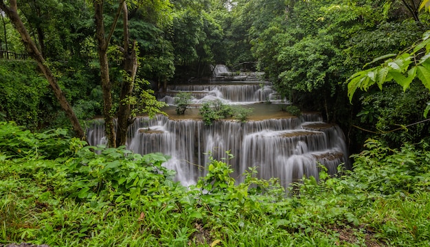 Waterfall that is a layer in Thailand