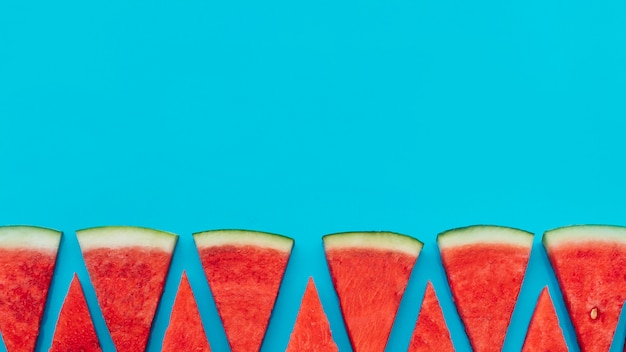 Free photo watermelon background with copyspace