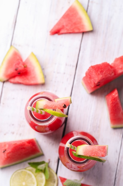 Free photo watermelon smoothie