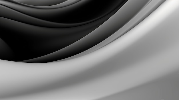 Wavy black and white background