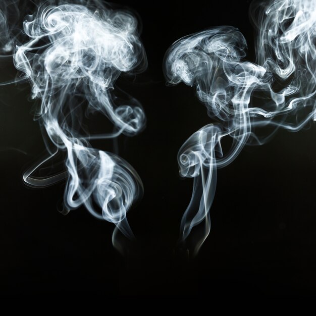 Wavy forms of smoke