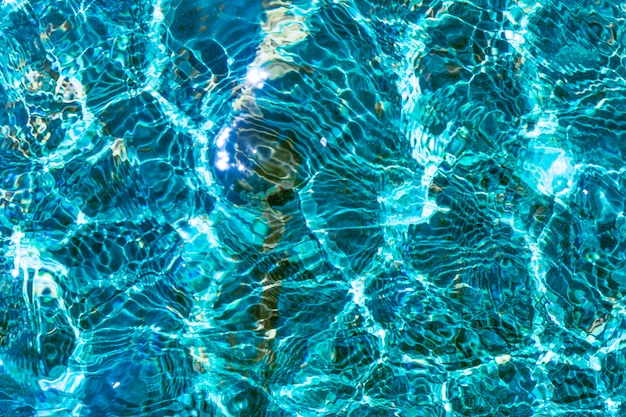 Free Photo wavy water with object from swimming pool