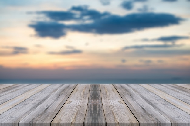 Free Photo weathered boards at sunset