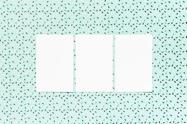 Free Photo wedding cards with teal background