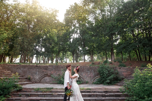 Free photo wedding decoration in the garden.