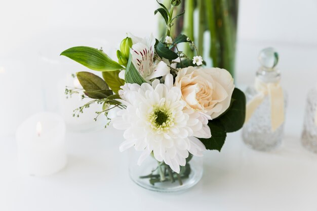 Wedding still life with flowers