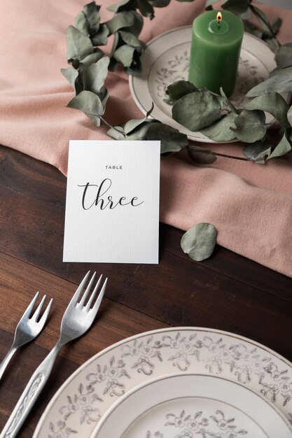 Wedding table number decoration