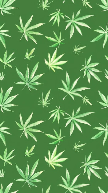 Free Photo weed leaves pattern