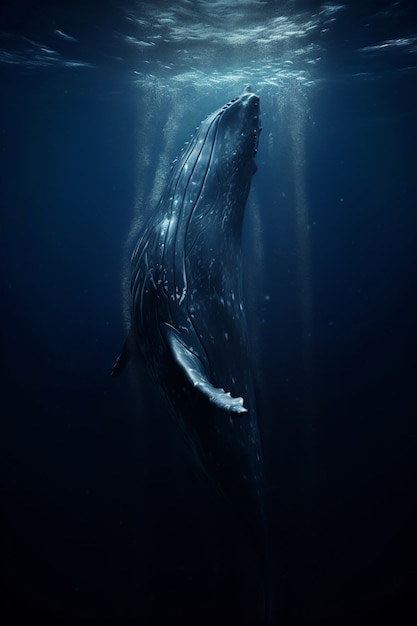 Free photo whale ai image