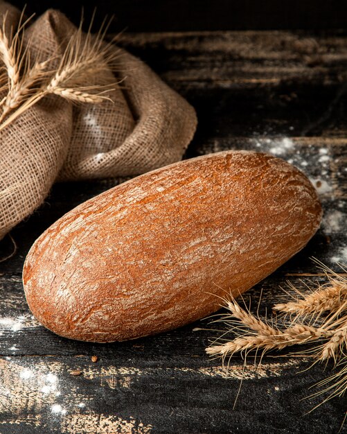 wheat bread on table