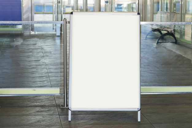 Free Photo white blank billboard for advertisement