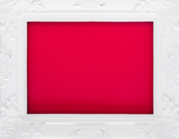 Free photo white blank frame on table