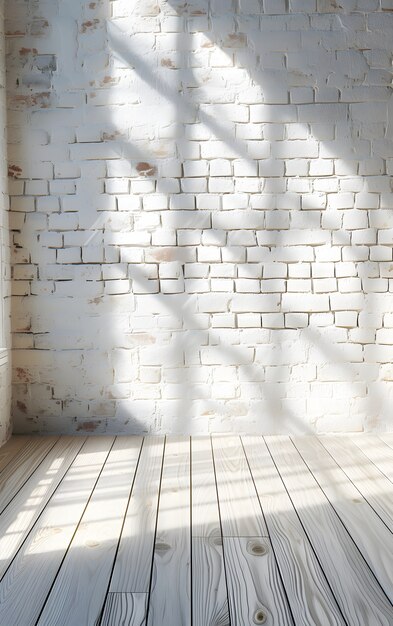 White brick wall surface texture