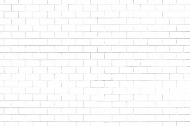 Free photo white brick wall textured background