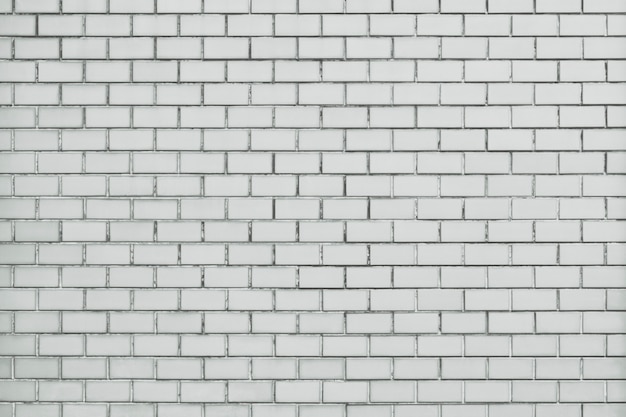 Free Photo white brick wall textured background