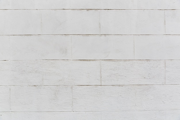 White brick wall with coarse appearance