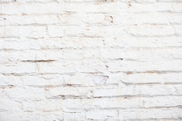 Free Photo white bricks wall texture for background