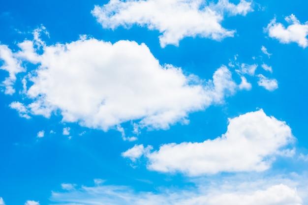 White cloud on blue sky