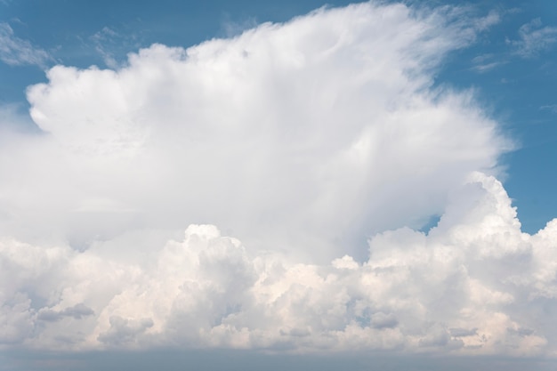 White clouds on a blue sky in daylight