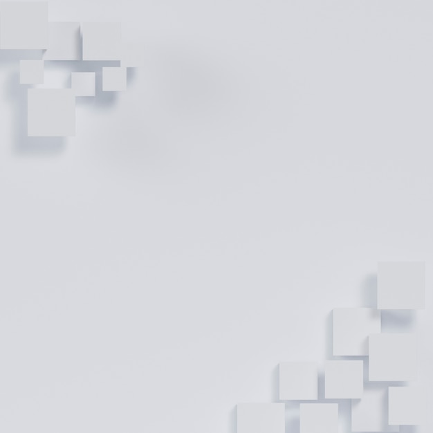 White cubes 3d background