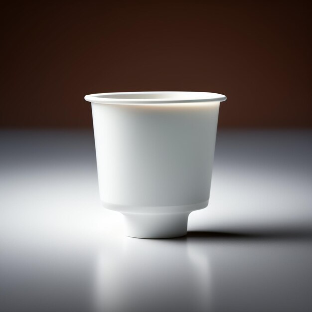 A white cup with a brown background and the word coffee on it.