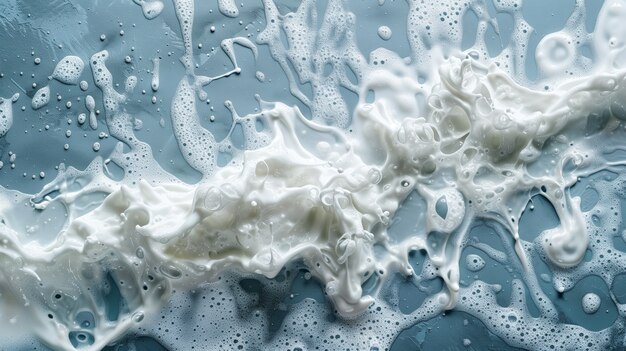 White foam background