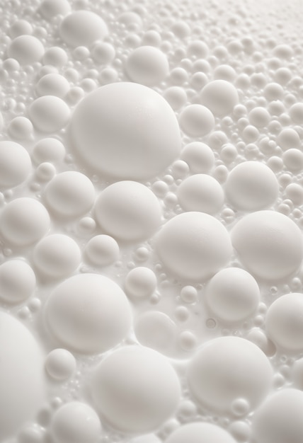 White foam background