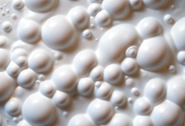 White foam background