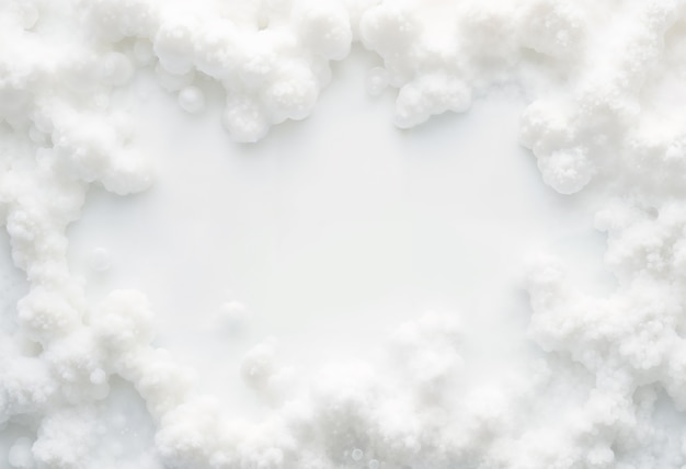 Free photo white foam background