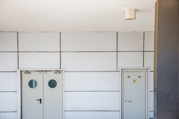 White indoors doors