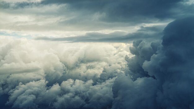 White nimbus clouds