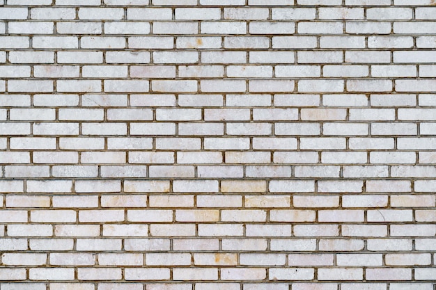 White old brick wall background copy space