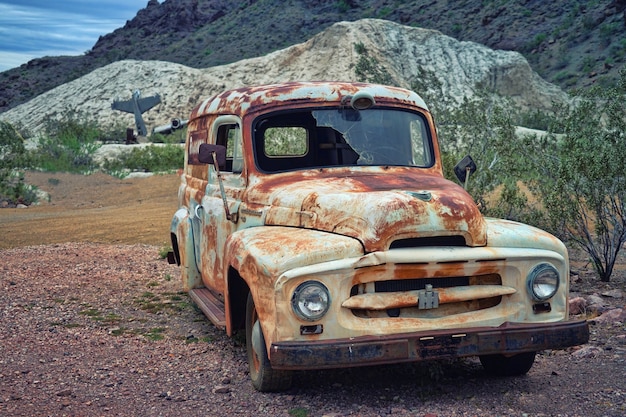 White old vehicle