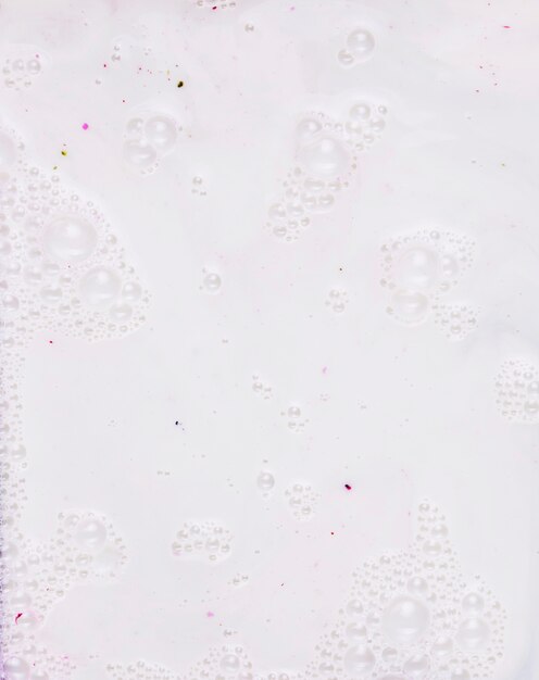 White painted water with bubbles 