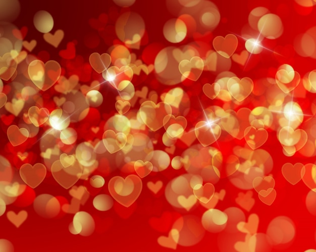 Free photo white and red hearts