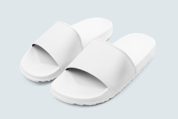 White sandals summer footwear fashion